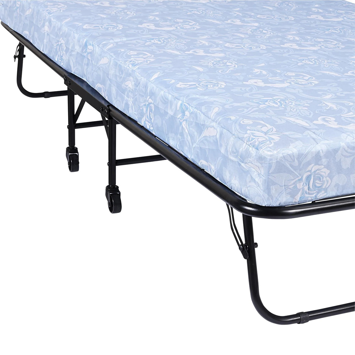 DHP Folding Rollaway Guest Bed with 5 Inch Mattress, Twin