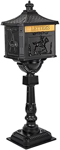 Mailbox Cast Aluminum Bronze Mail Box Postal Box Security Heavy Duty New