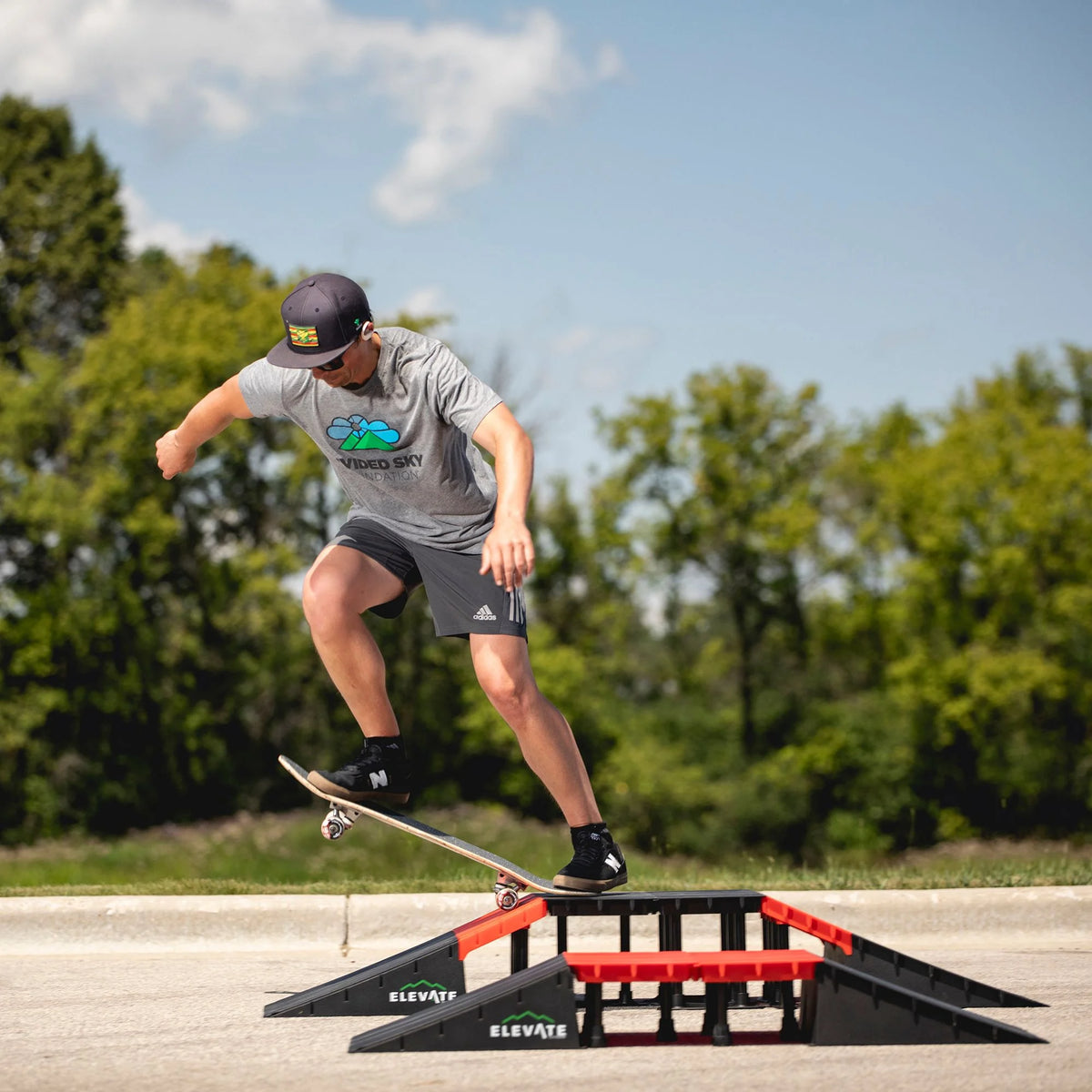 Elevate Outdoor Mini EZ-Link Skateboard Ramp Set with Slopes
