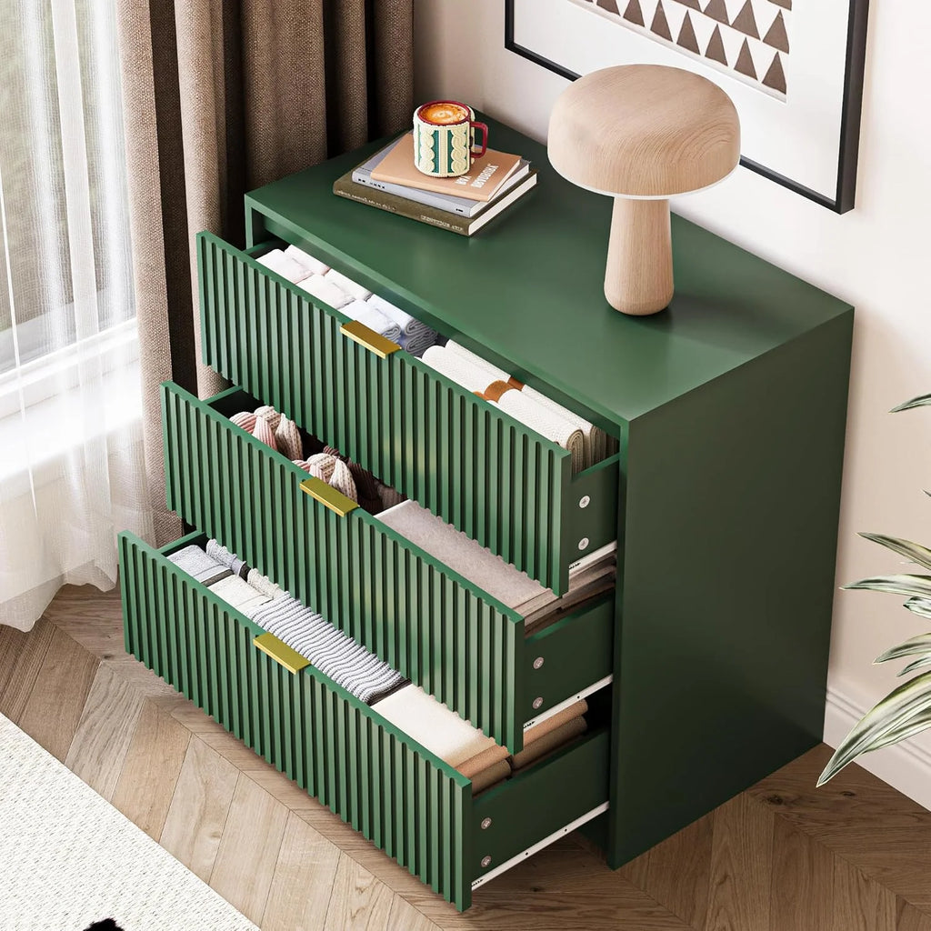Furniway Black Dresser for Bedroom, 8 Drawer Double Dresser, Modern Chest of Drawers for Bedroom, Living Room, Entryway and Closet, 55" L x 15.7" D x 37.4" H