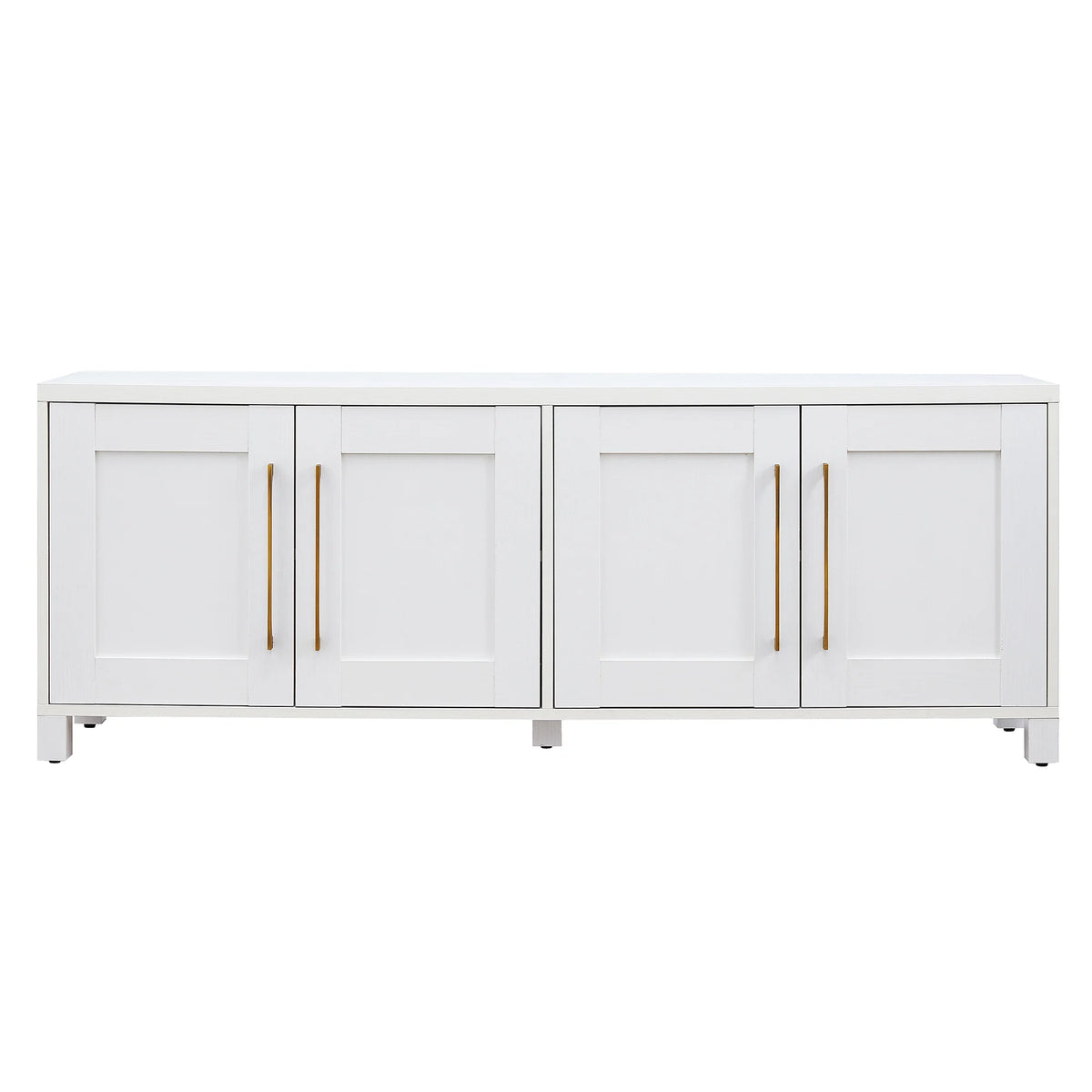Evelyn&Zoe Chabot Rectangular TV Stand for TV's up to 75", Alder Brown