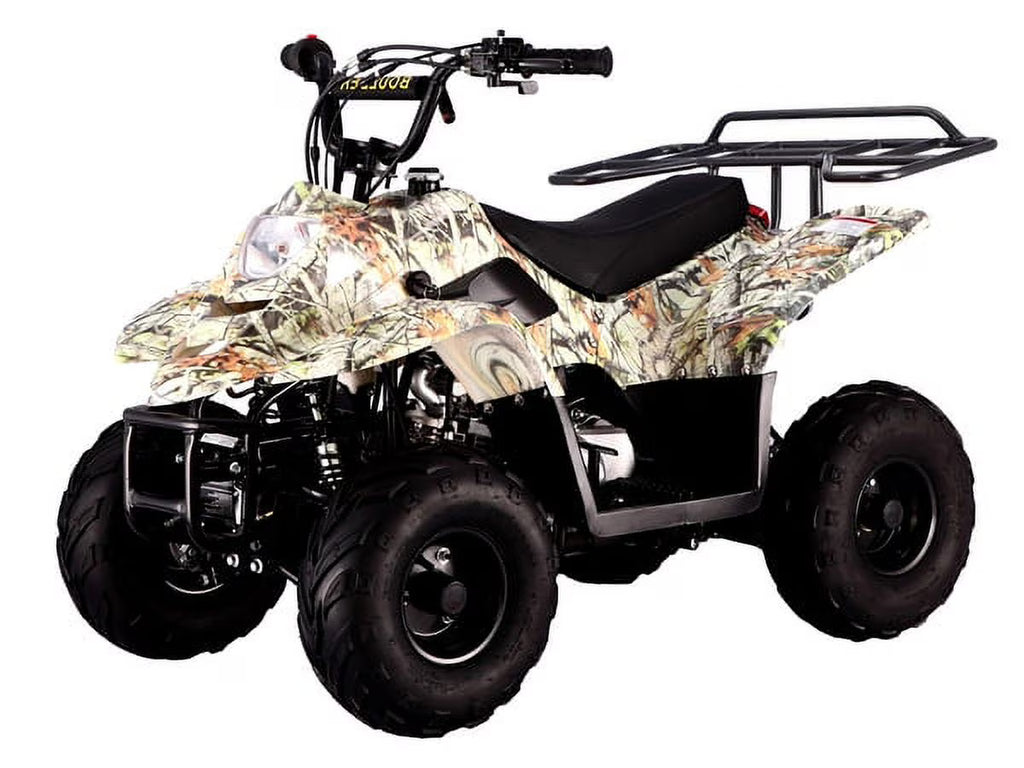 HHH Upgraded  110cc ATV Boulder Gas 110cc ATV Quads Youth ATV Quad ATVs Fully Automatic Children 4 Wheeler  ( Black color  )
