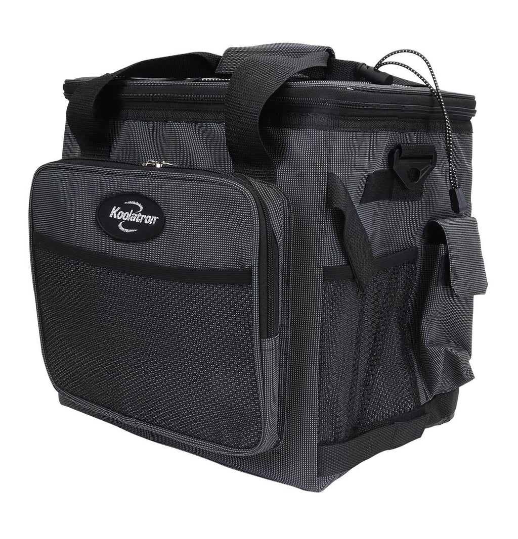Koolatron 12V Electric Cooler Bag, 25L (26 qt), Collapsible, Gray/Black