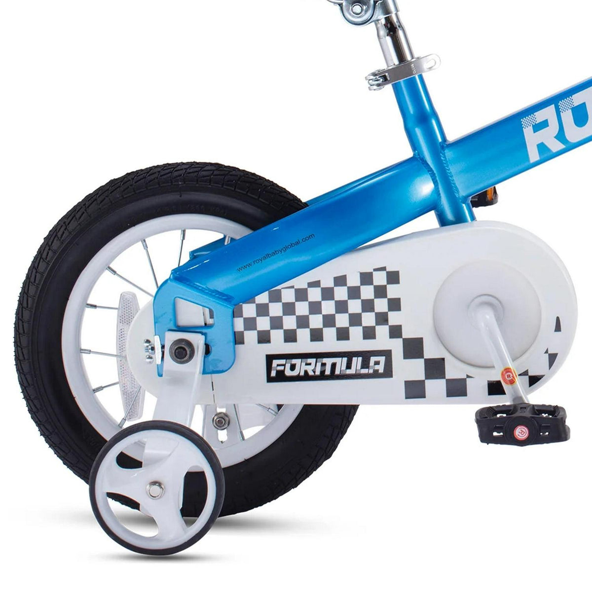 RoyalBaby Formula 16” Kids Bike with Kickstand and Training Wheels. Blue