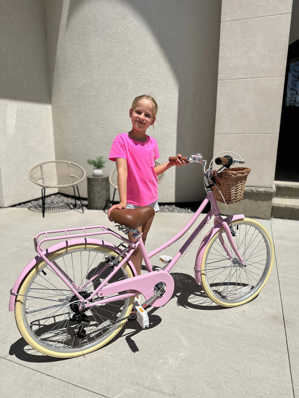 Glerc Missy 24" Girls Cruiser Bike 6-Speed Women's Hybird Bicycle for Ages 7-11 Years, Mint Green