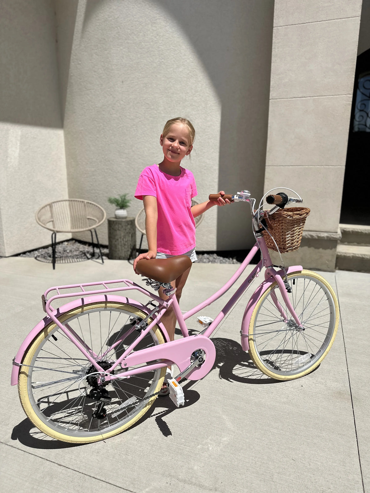 Glerc Missy 24" Girls Cruiser Bike 6-Speed Women's Hybird Bicycle for Ages 7-11 Years, Mint Green
