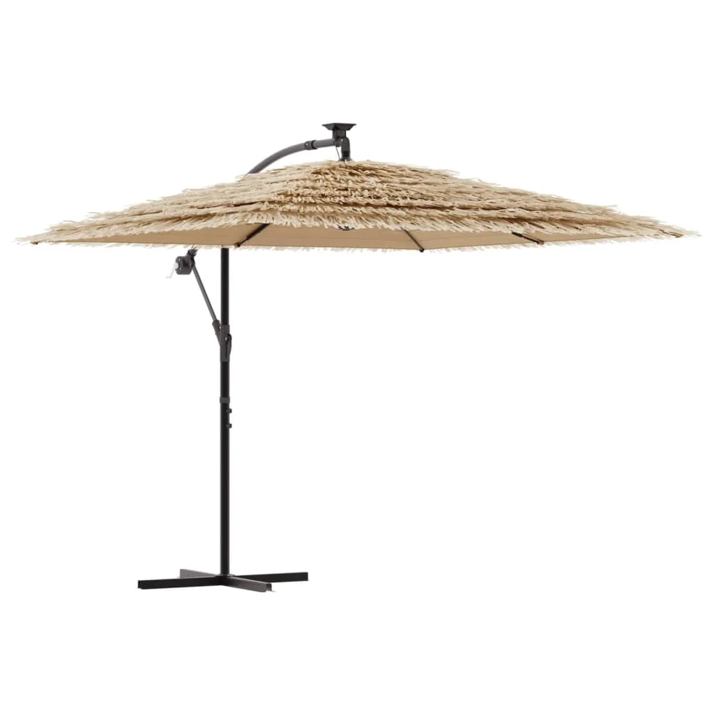 vidaXL Garden Parasol with Steel Pole Umbrella Sunshade Outdoor Patio Beach