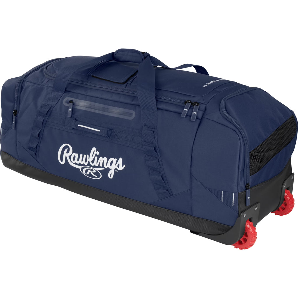 Rawlings Yadi2 Wheeled Equipment Bag | Catchers Gear & Equipment | Black