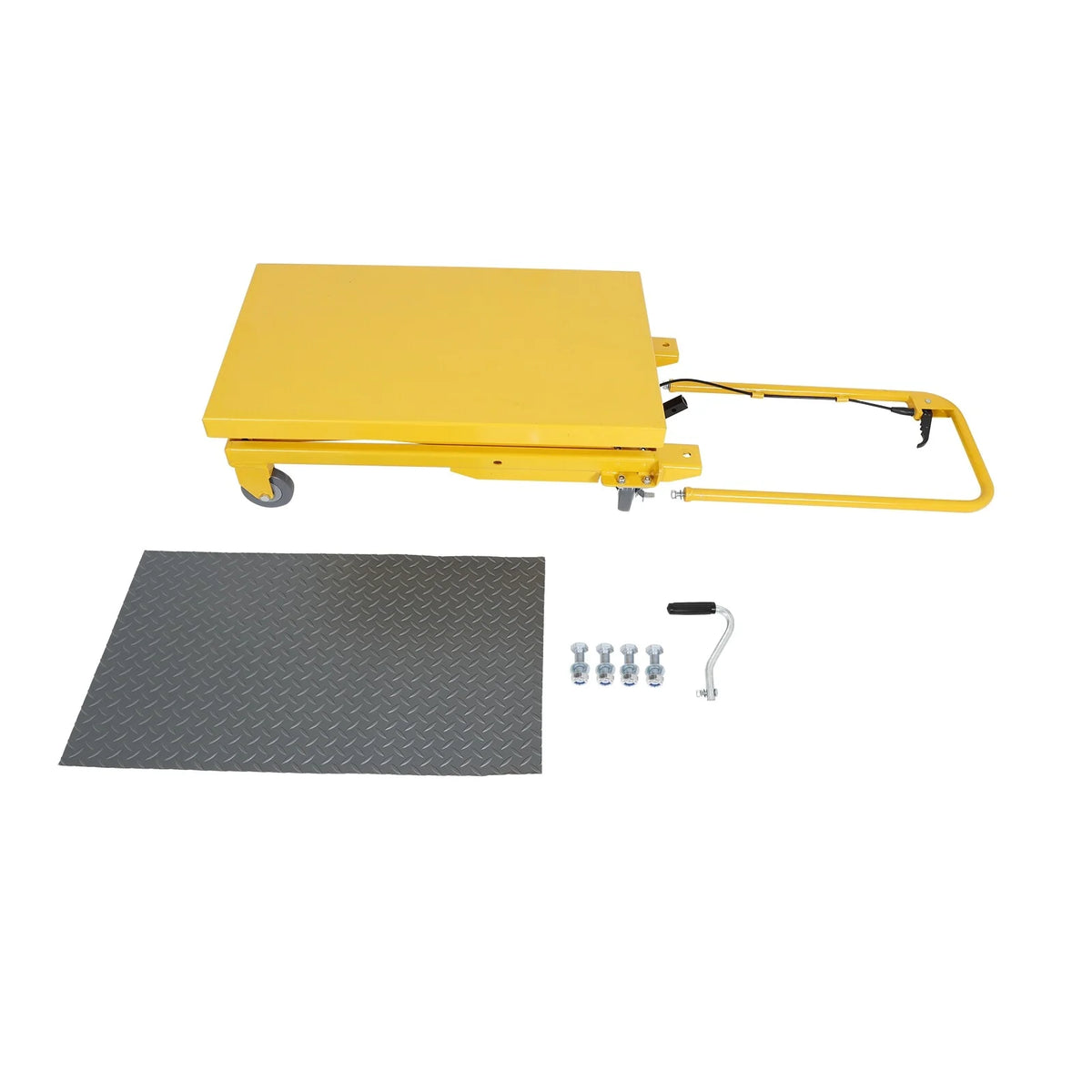 Hydraulic Lift Table Cart 500 lbs Manual Double Scissor Lift Table 50"