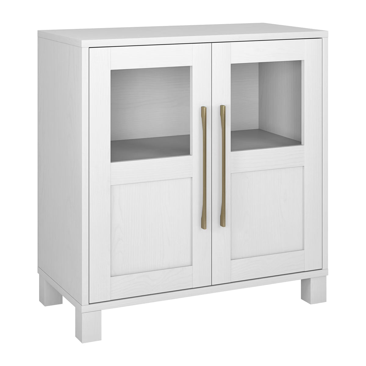 Evelyn&Zoe Holbrook Rectangular Accent Cabinet, Alder White