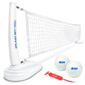 GoSports Splash Net PRO Pool Volleyball Net - Includes 2 Water Volleyballs and Pump - White