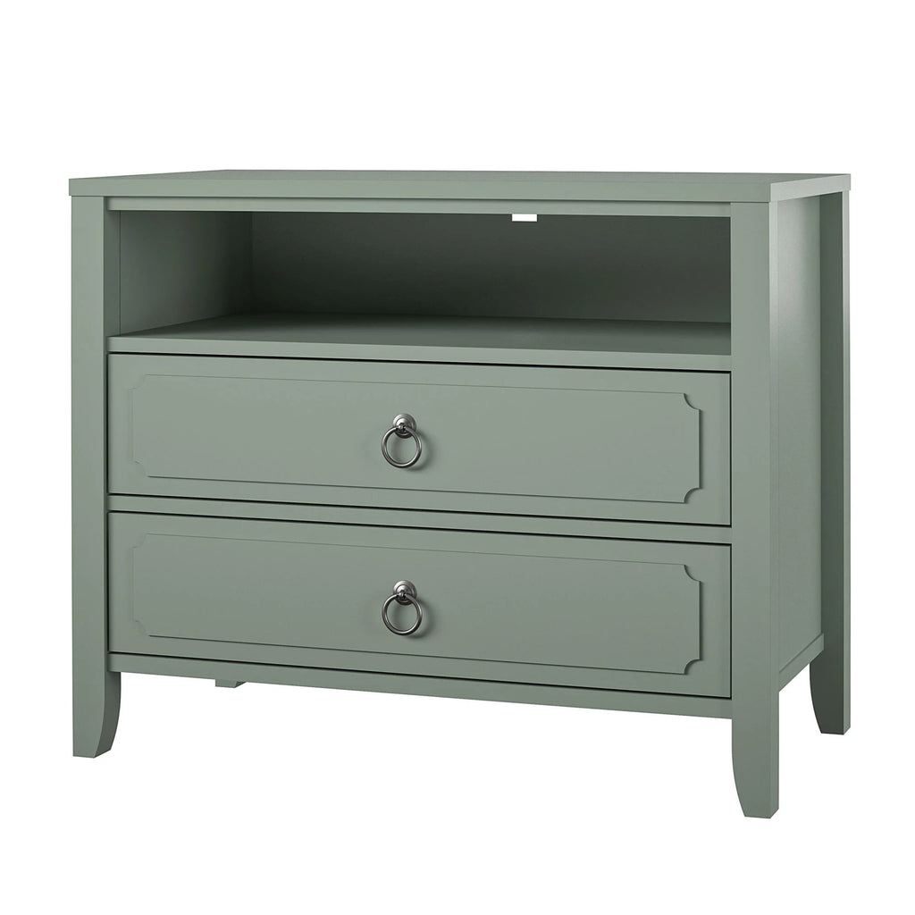 Her Majesty 2 Drawer Nightstand, Mustard Yellow