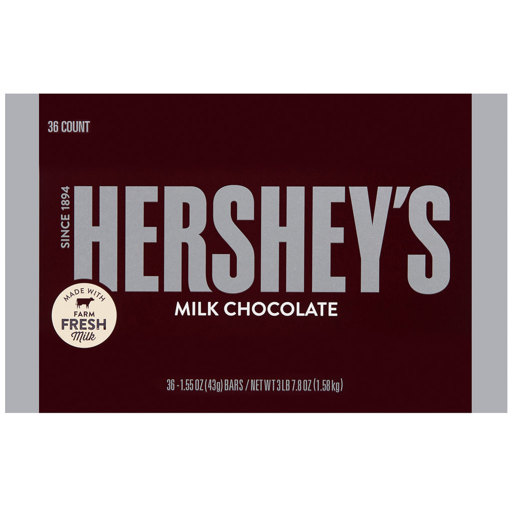 Hershey's Milk Chocolate, 1.55 oz, 36-count