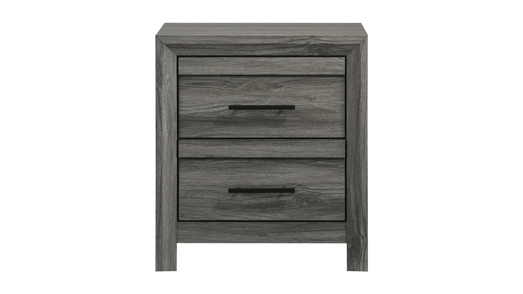 Denver Modern Style 4PC Full Size Bedroom Set Made With Wood in Gray Colour