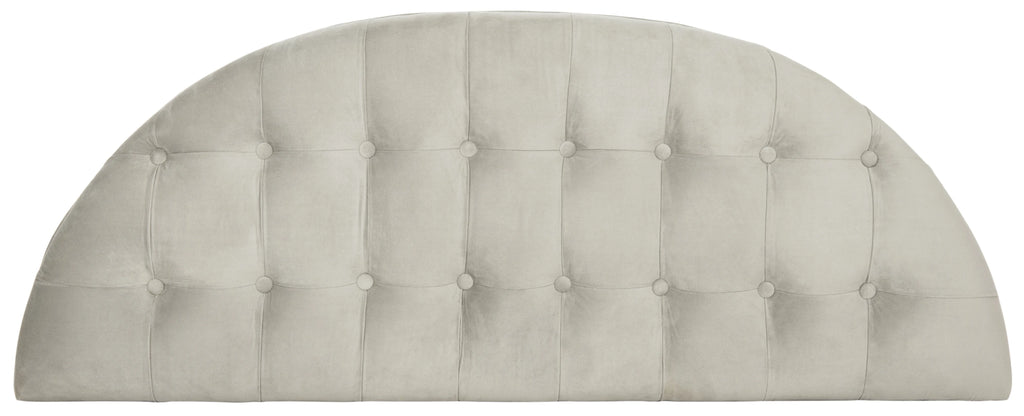 SAFAVIEH Abilene Tufted Rustic Semi Circle Bench, Beige/Rustic Oak