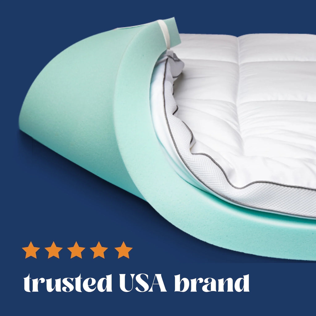Viscosoft Hybrid Lux Dual Layer Mattress Topper - Twin Size a?? 4 Inch - CertiPUR-US Certified Gel Memory Foam