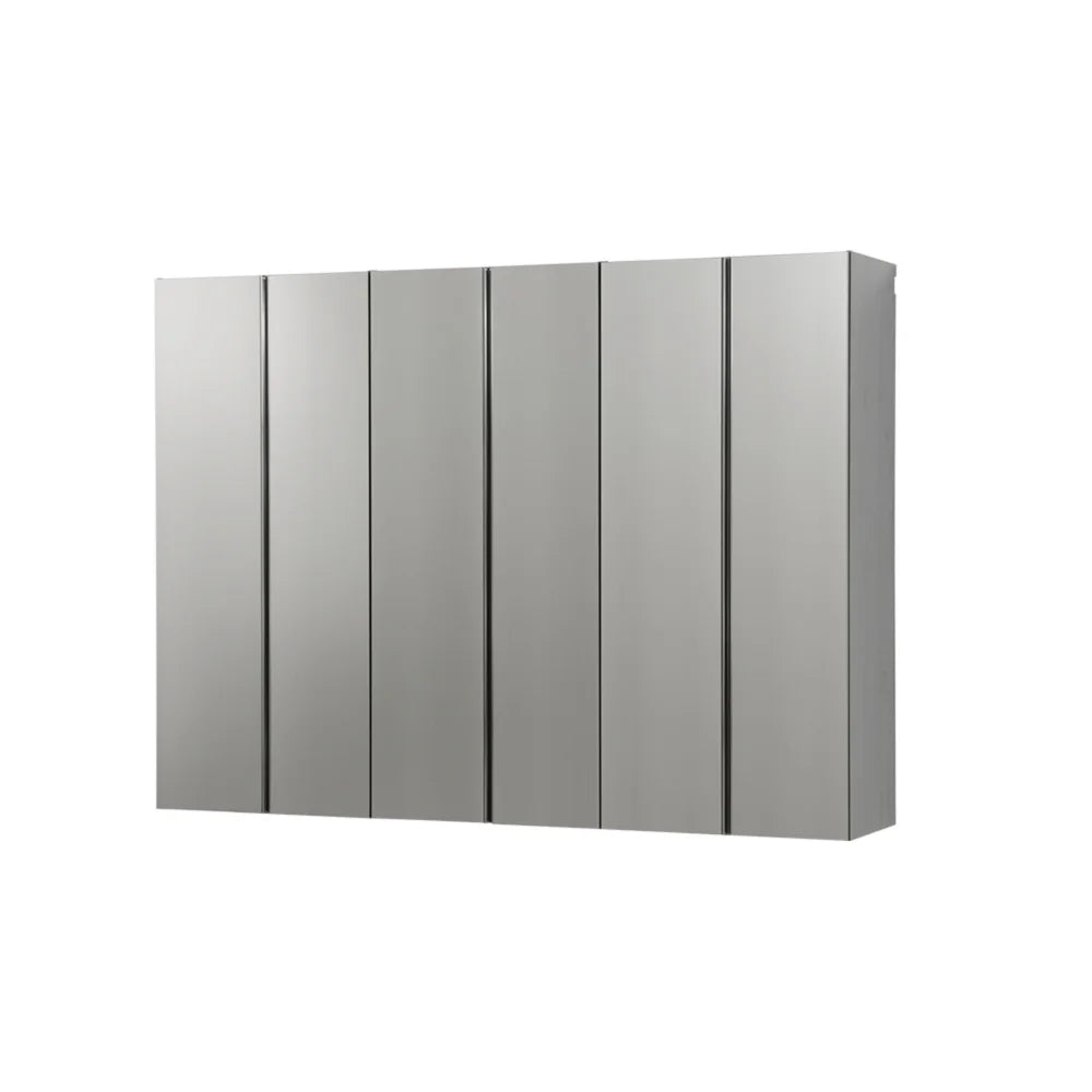 7-Piece Storage Cabinet Set, Modern Style Kitchen Furniture Set with Stand Cupboard and Console Table, Wall-Mounted or Free-standing Cabinet Set for Living Room, Kitchen, Dark Gray