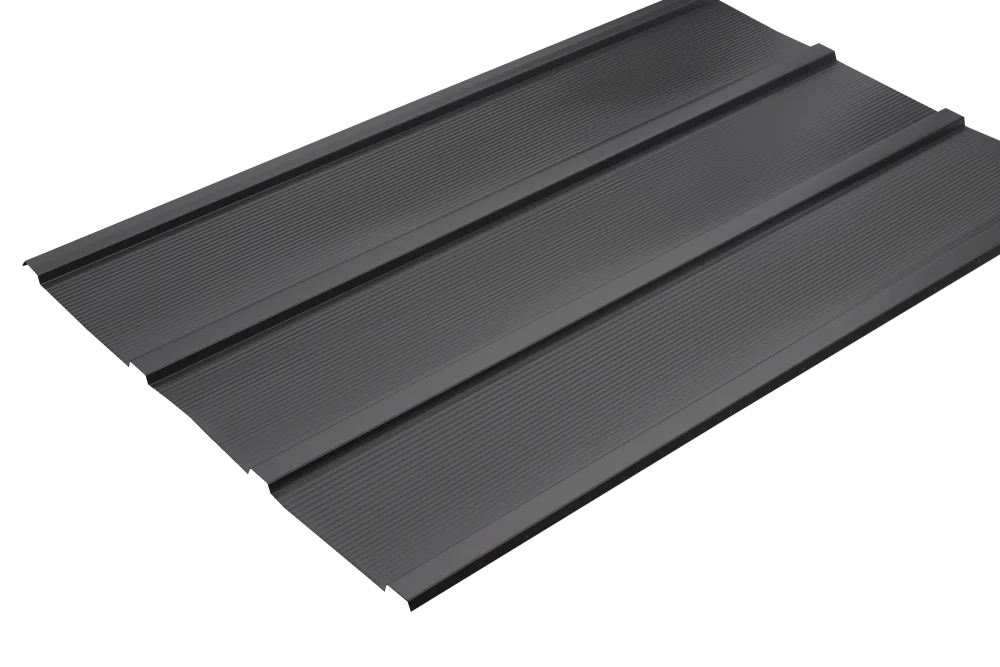 Set of 8 Arrow 45" x 27" Galvanized Corrugated Steel Roof Panels for DIY Shed, Garage, Carport, Charcoal
