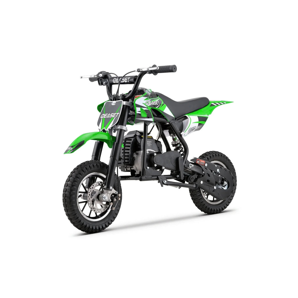 QEASET 49CC Dirt Bike, Gas Powered Mini Bike, Red