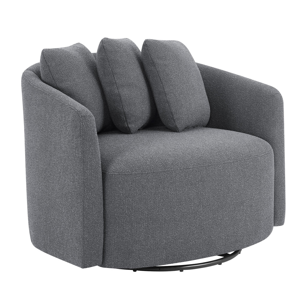Beautiful Drew Accent Chair by Drew Barrymore, Cream Boucle