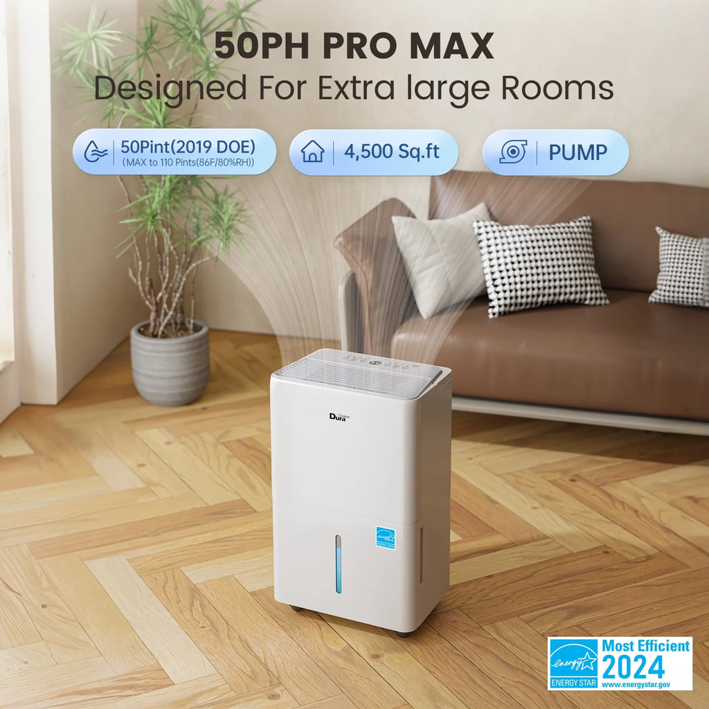 Dehumidifier for Basement with Drain Hose, Energy Star Max 115 Pints/Day for 4500 Sq Ft for Large Room, Home, Powerful Humidity Control, Auto-restart(DOE Rating 50 Pint)