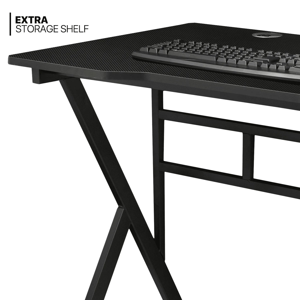 MoNiBloom Portable Standing Laptop Table with Host Rack and Ergonomic Gaming Chair with Footrest Recliner for Home Office