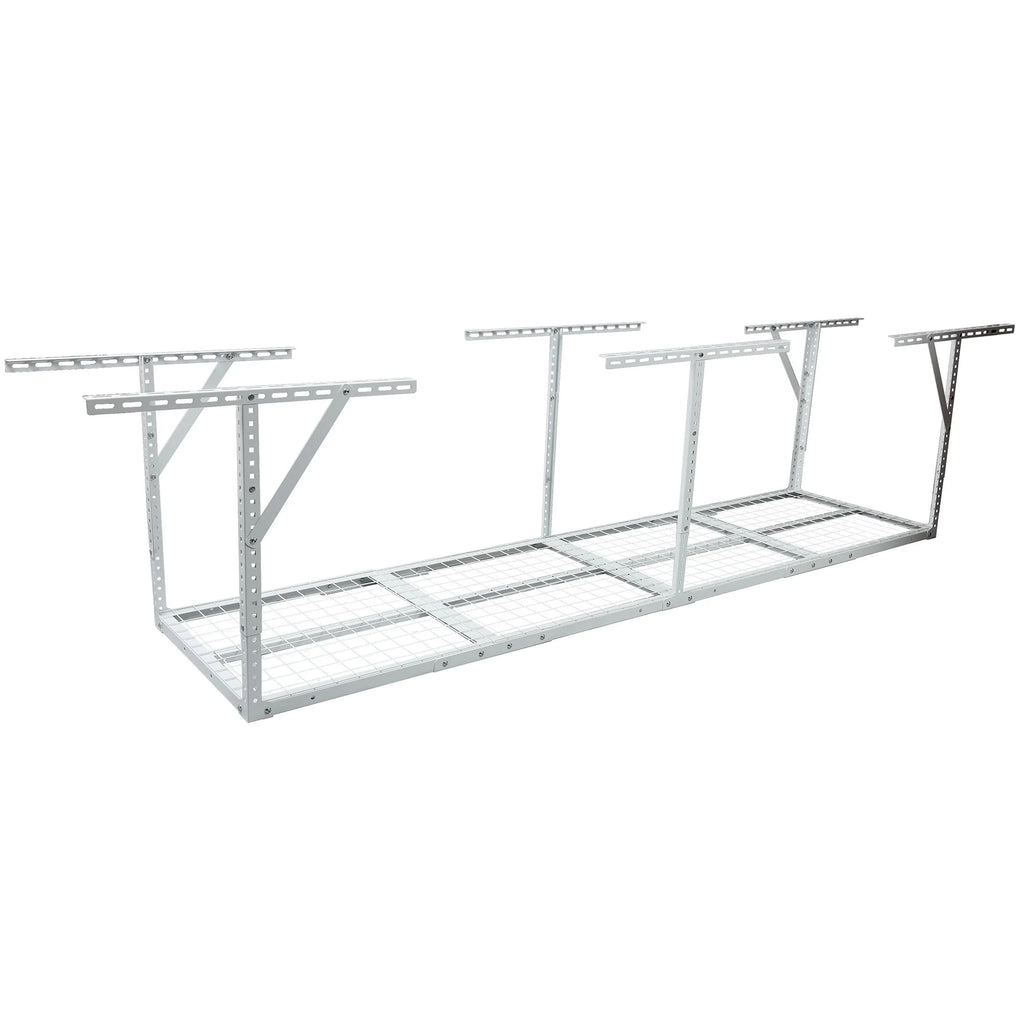 2x8FT Overhead Garage Storage Rack,Adjustable Storage Organization System,Heavy Duty Metal Garage Ceiling Storage Racks,450lbs Weight Capacity