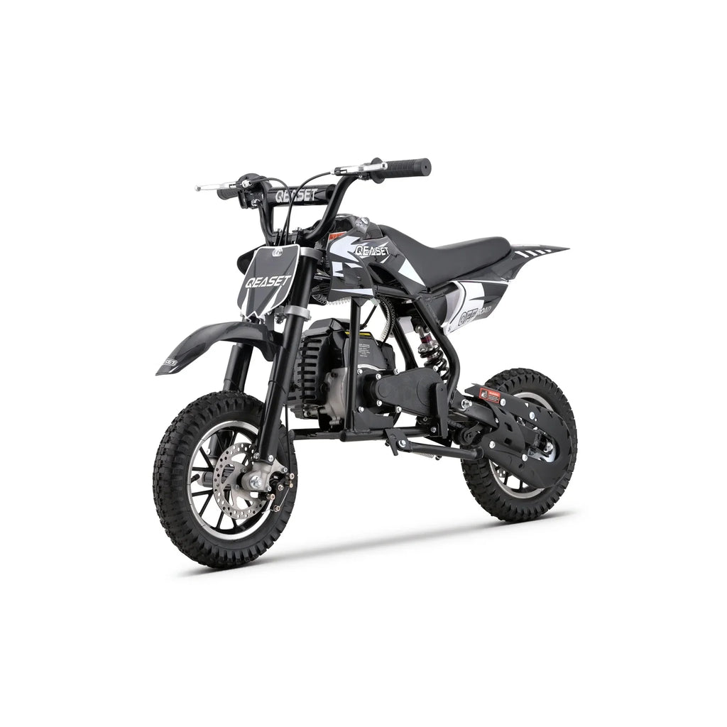 QEASET 49CC Dirt Bike, Gas Powered Mini Bike, Red