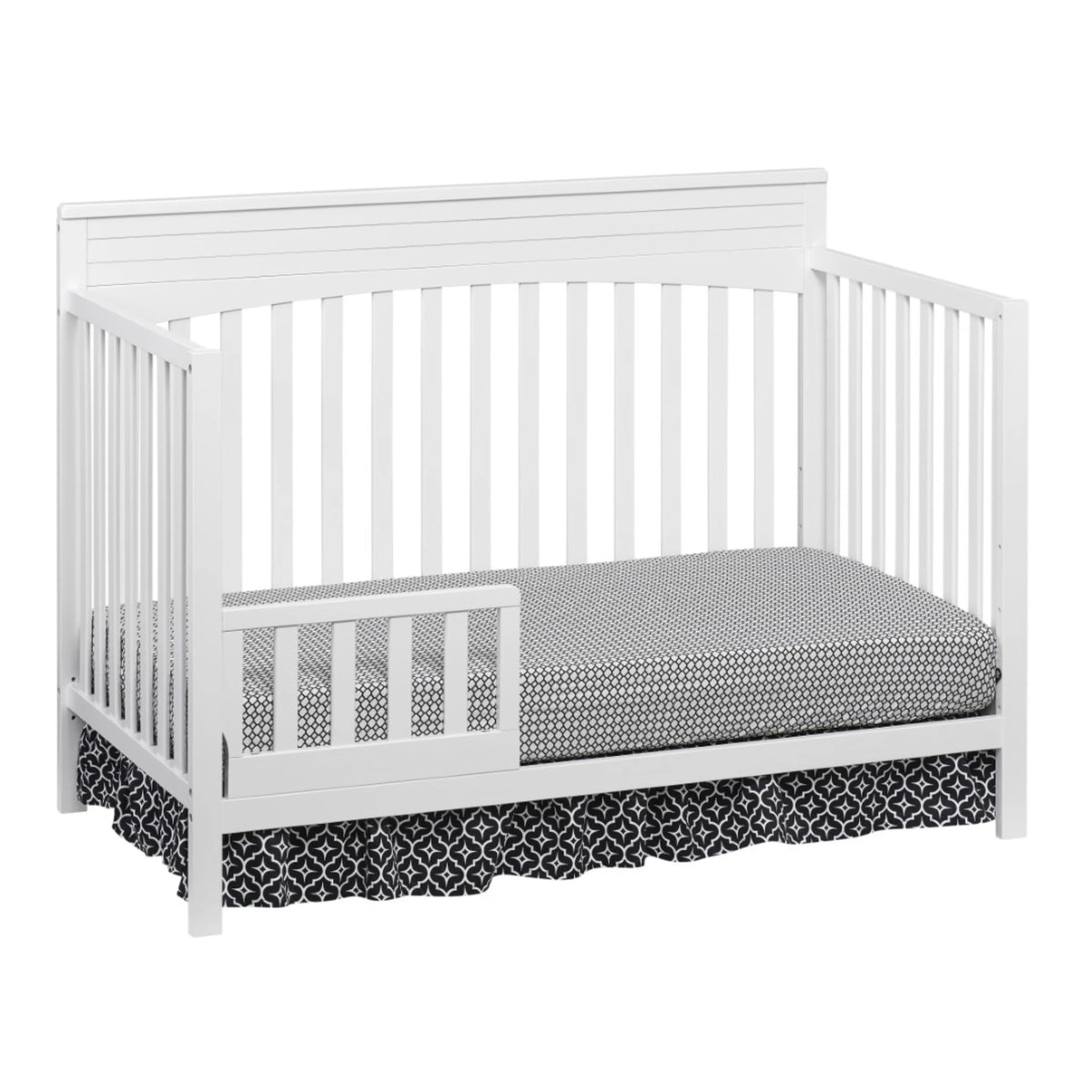 Oxford Baby Harper 4-in-1 Convertible Crib, Dove Gray, GREENGUARD Gold Certified, Wooden Crib