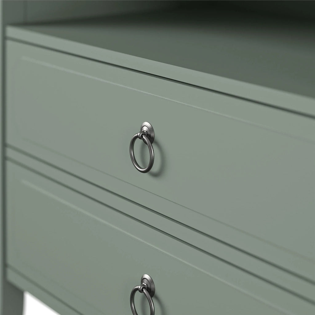 Her Majesty 2 Drawer Nightstand, Mustard Yellow