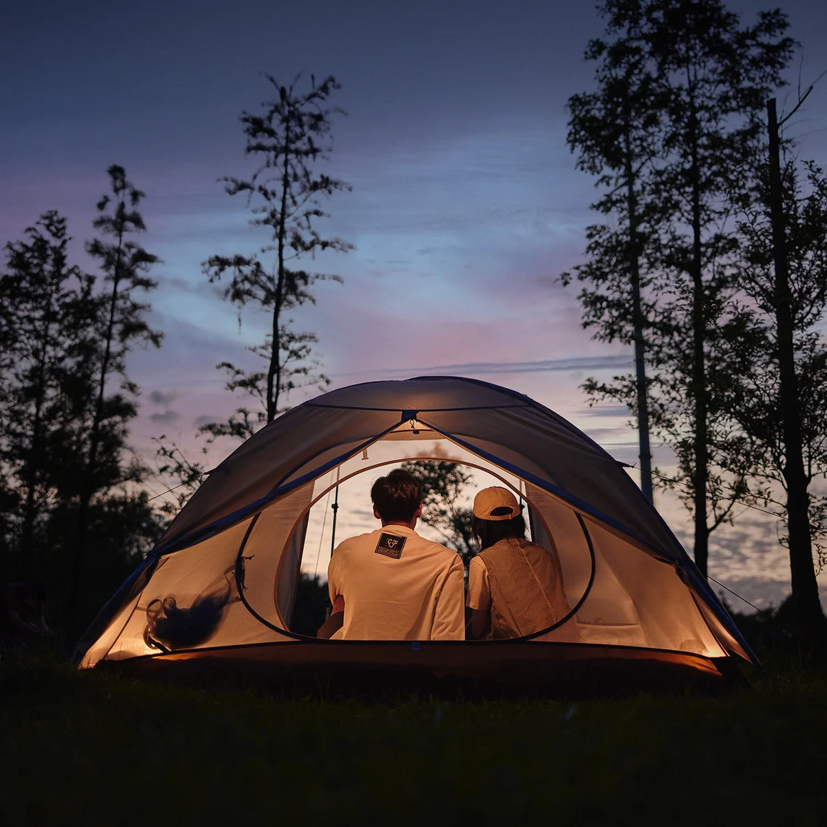 Naturehike, Ultralight Hiking Tent, Portable Camping Tent with Two Doors, Waterproof and Wind-resistant Dome Tent, UV Protection Backpacking Tent
