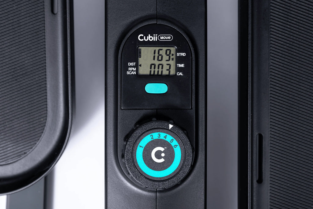 Cubii Move - Compact Seated Under Desk Elliptical Trainer, 6 Adjustable Magnetic Resistance Levels