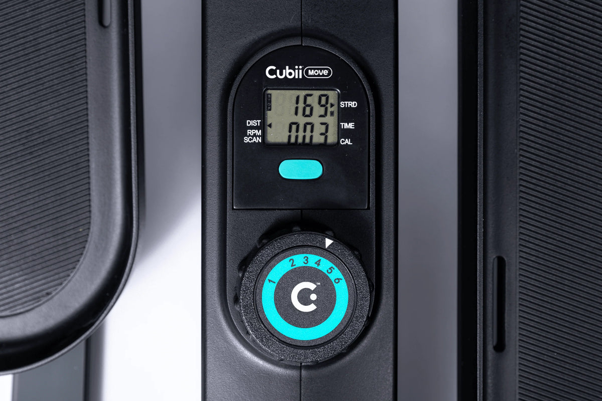 Cubii Move - Compact Seated Under Desk Elliptical Trainer, 6 Adjustable Magnetic Resistance Levels