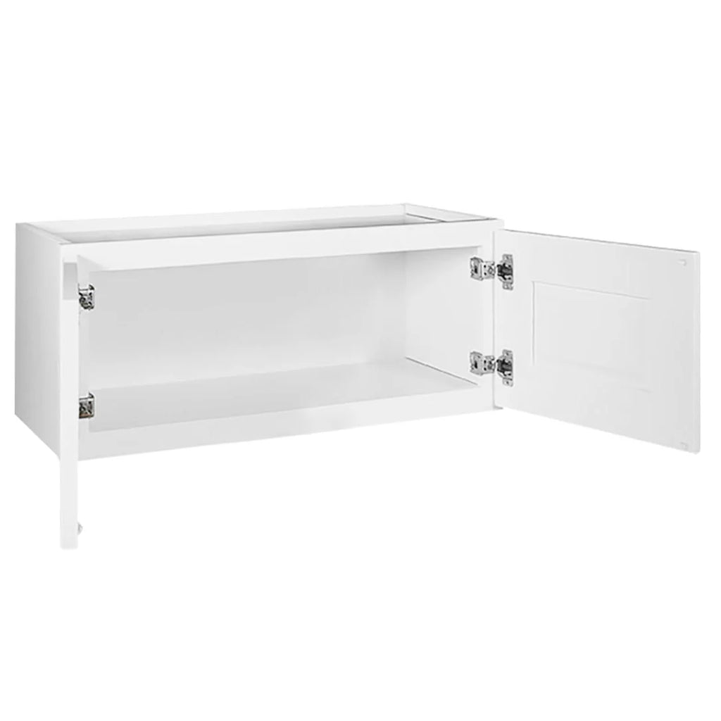 Design House 561621 Brookings Unassembled Shaker Wall Kitchen Cabinet 30x12x12, White