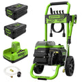 Greenworks 3000 PSI at 2.0 GPM 60 V Battery-Powered Cold Pressure Washer