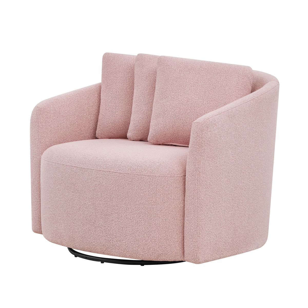 Beautiful Drew Accent Chair by Drew Barrymore, Cream Boucle