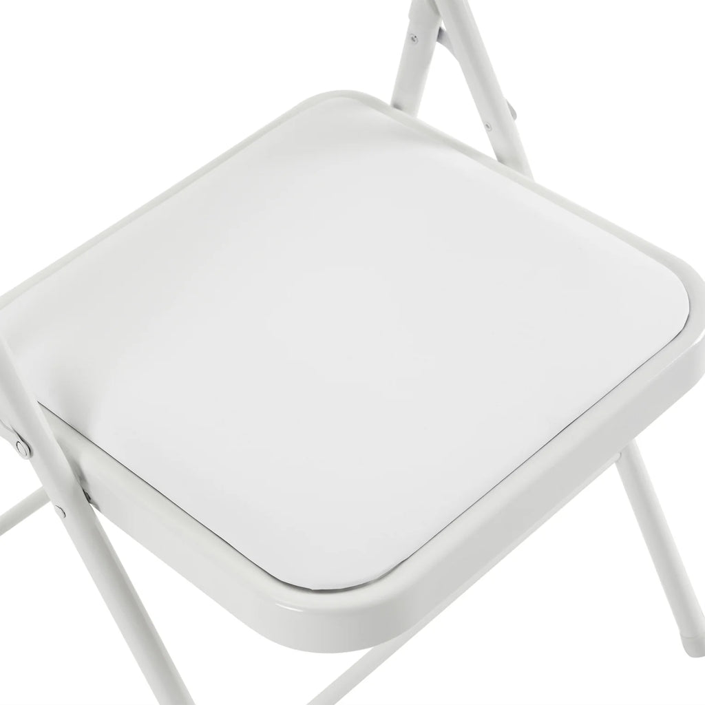 6 Pack Gray Folding Chairs with Padded Seats, Portable Stackable Foldable Chairs for Indoor & Outdoor, Commercial Seat with Metal Frame for Events Office Wedding Party, 330lbs Capacity