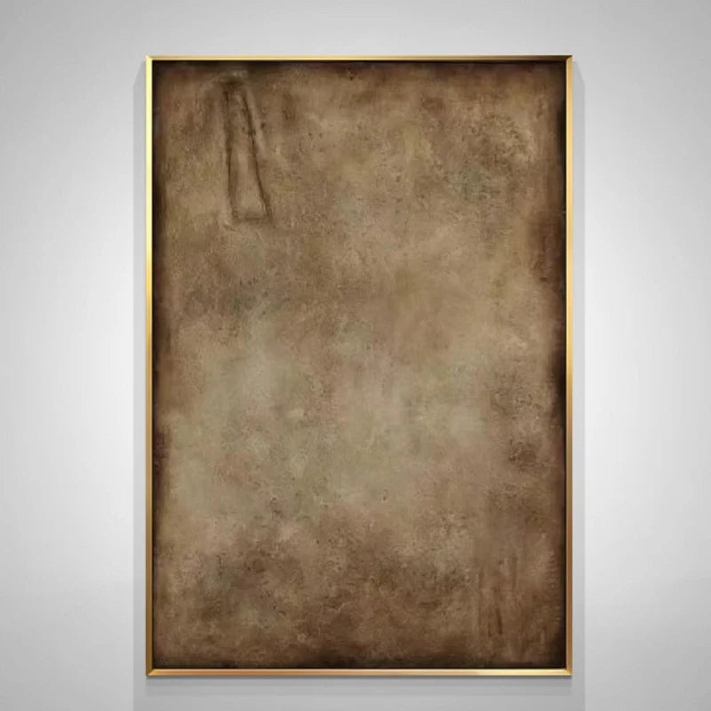 Brown Abstract Painting Wabi Sabi Wall Art Minimalist Painting Neutral Abstract Art Lare Earth Tone Modern Painting Home Decor