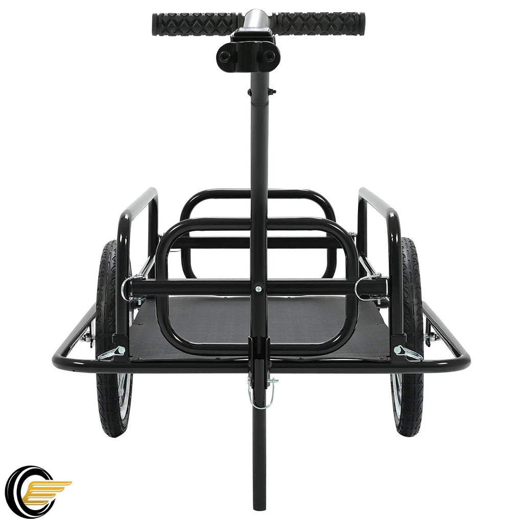 Kojem Foldable Two-Wheels Cargo Trailer Bicycle, Black