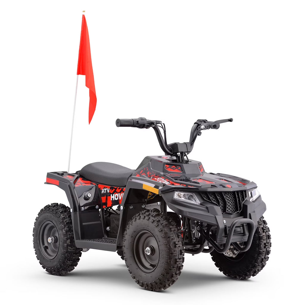 HOVER HEART Electric Dirt Quad, 36V 500W 4-Wheeler, Dual Suspensions, Age 13+