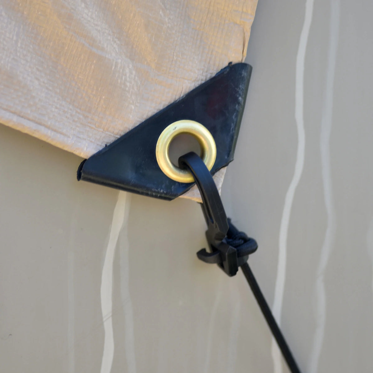 Budge Industries RV Rooftop Cover Fits Multiple RV Classes up to 50' Long (Tan, Polyester), 24' Long x 16' Wide