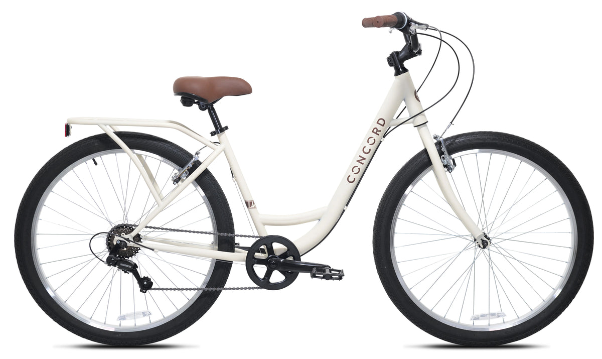 27.5" Concord Laguna Comfort Bicycle, 27.5" Wheels, Fits Adult Riders 5'4"-6'2", Unisex, Cream