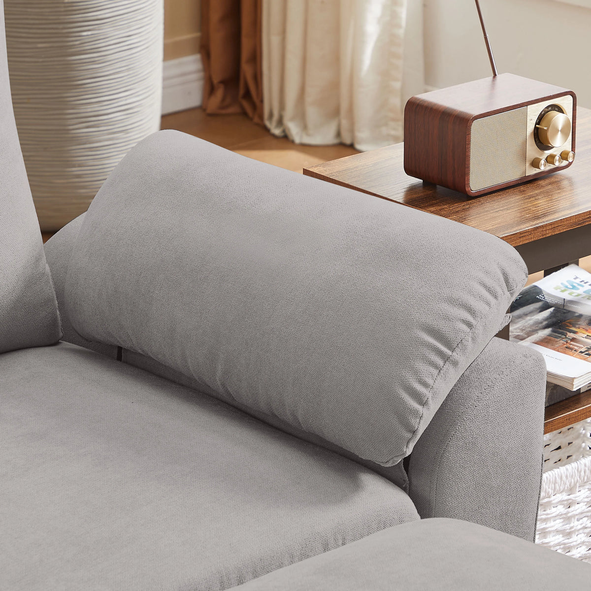 Pingliang Home Sectional Sofa Couch with Storage Ottoman,Modern 3 Seat L Shaped Sofa Couch for Living Room Apartment Studio Office
