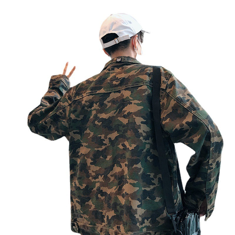 Men's camouflage denim jacket - Gents Desire - view 4