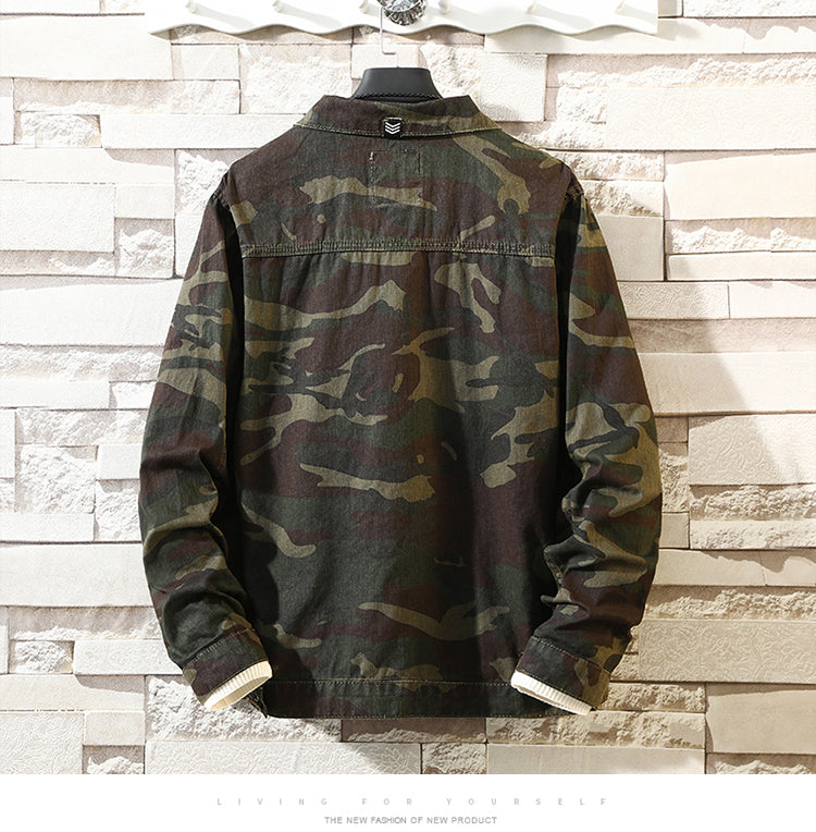 Men's camouflage denim jacket - Gents Desire - view 5