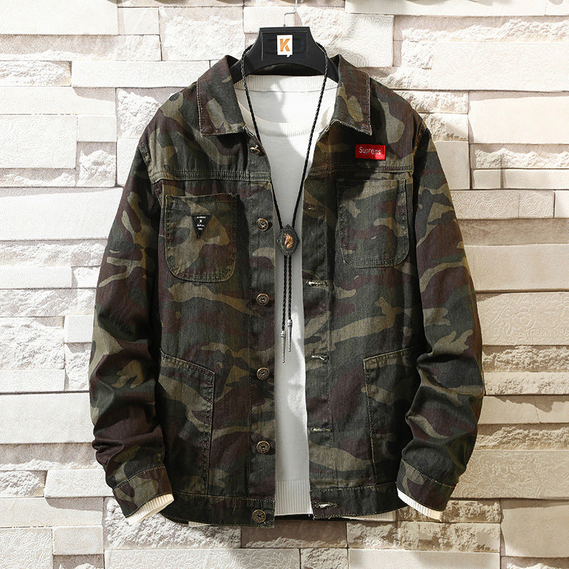 Men's camouflage denim jacket - Gents Desire - view 6