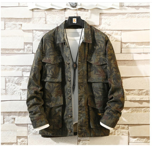Men's camouflage denim jacket - Gents Desire - main view
