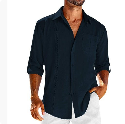 Men's casual long sleeve pocket shirt - Gents Desire - view 10