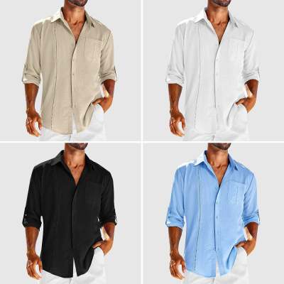 Men's casual long sleeve pocket shirt - Gents Desire - view 8