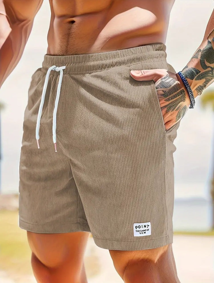 Men's corduroy drawstring shorts - Gents Desire - view 12